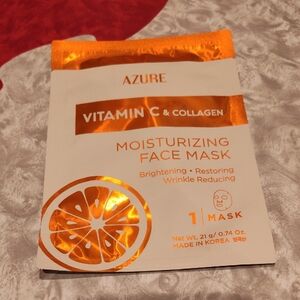 AZURE Vitamin C & Collagen Moisturizing Face Mask - Orange